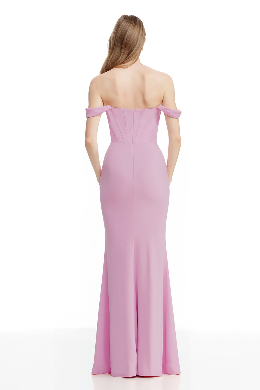 melania off the shoulder gown dress the population Dress the Population Melania Off-the-Shoulder Gown - SAGE