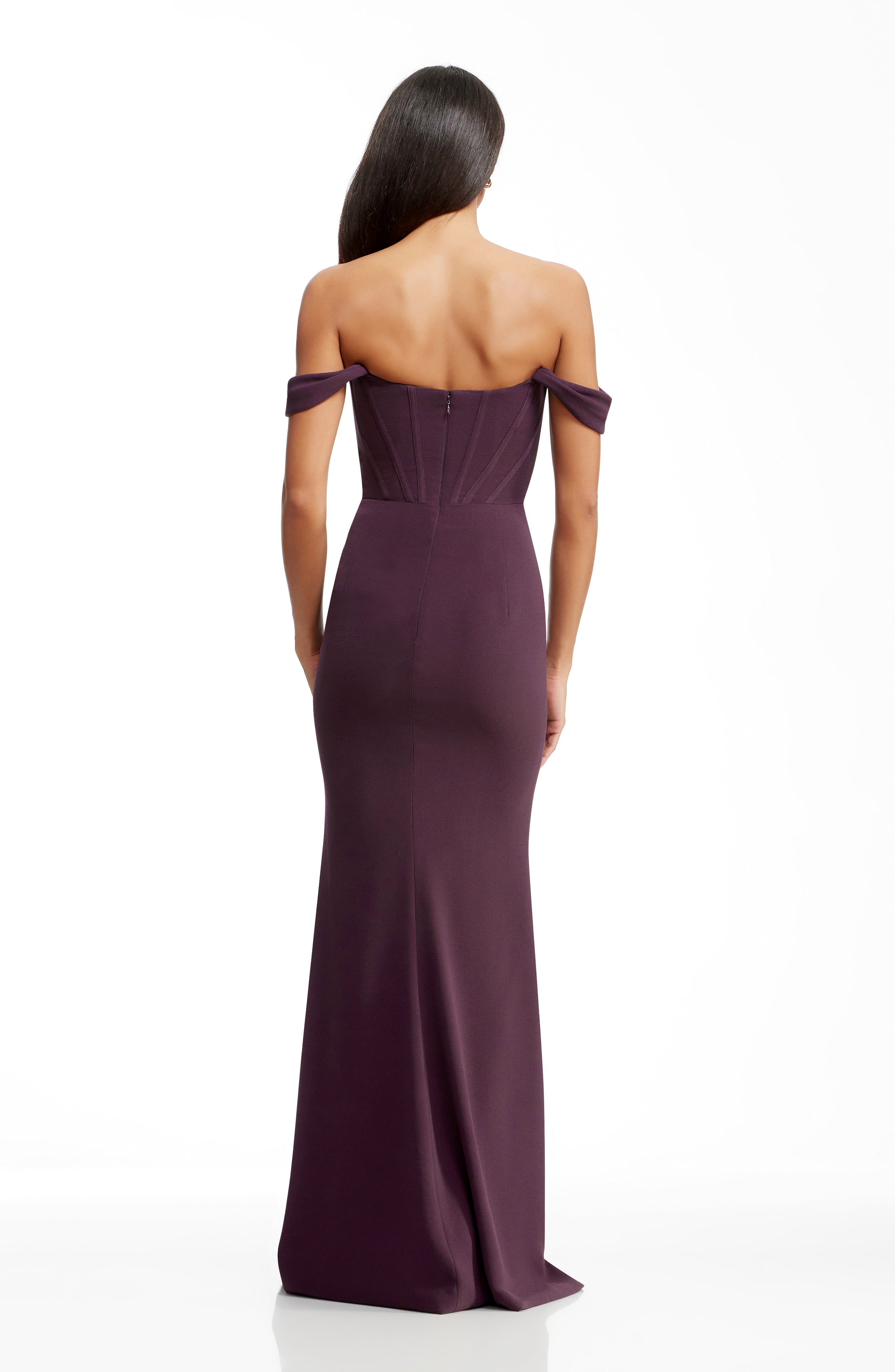 Dress The Population Melania Off-The-Shoulder Gown - Black