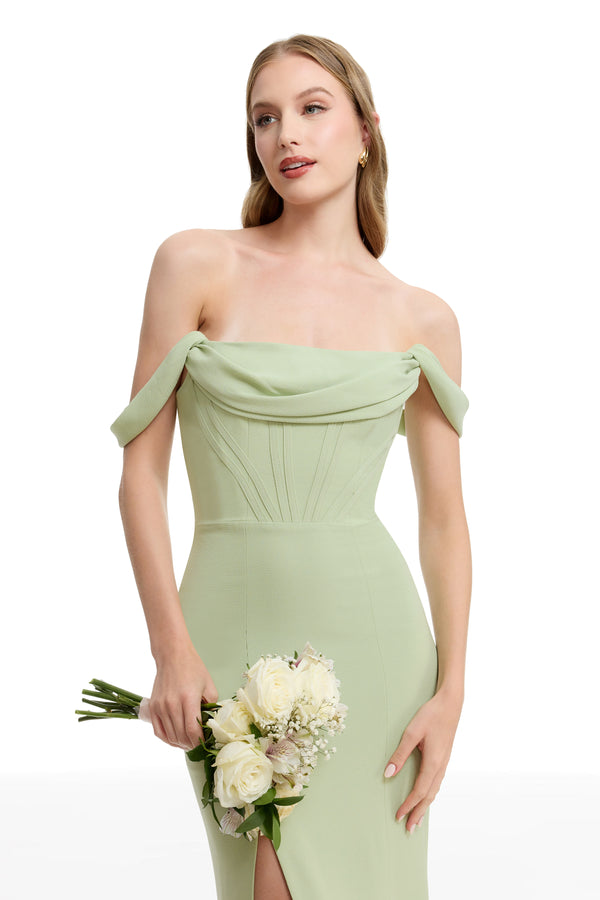 MELANIA DRESS / SAGE