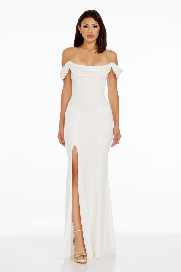 Melania Dress / WHITE