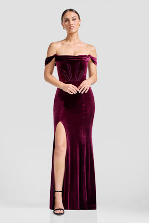 Melania Gown / DARK CHERRY