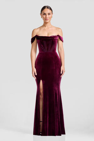 Melania Gown / DARK CHERRY