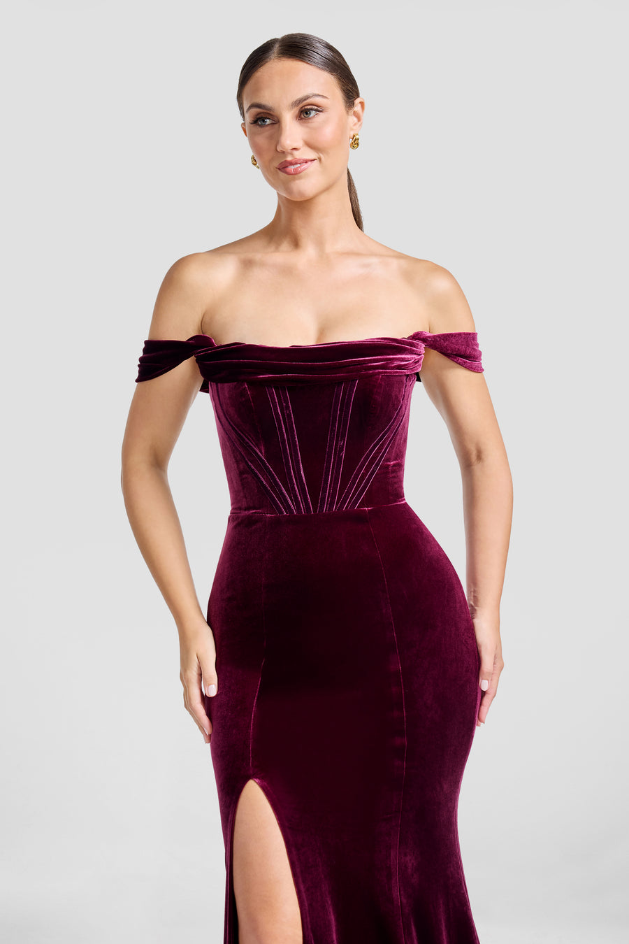 Melania Gown / DARK CHERRY