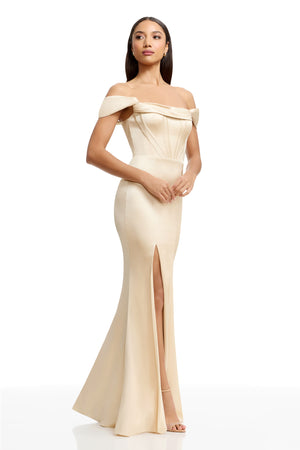 MELANIA GOWN / CHAMPAGNE