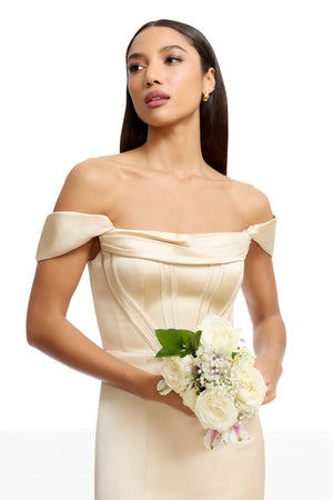 MELANIA GOWN / CHAMPAGNE