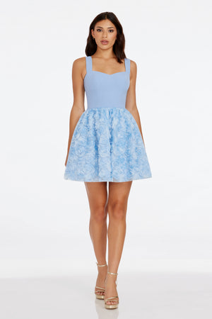 Melanie Dress / SKY MULTI