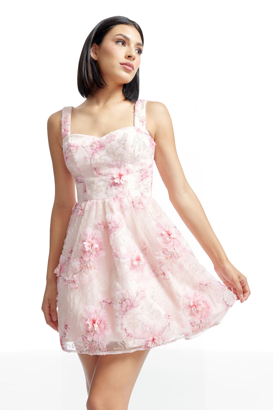 Melanie Dress / Soft Pink Multi