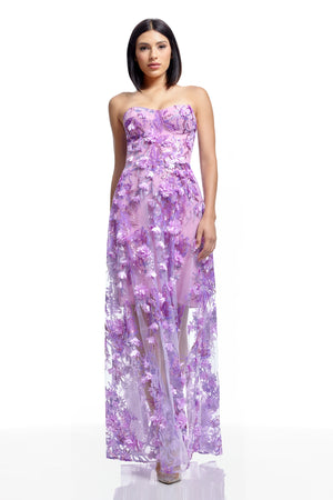 MELISSA DRESS / LILAC MULTI