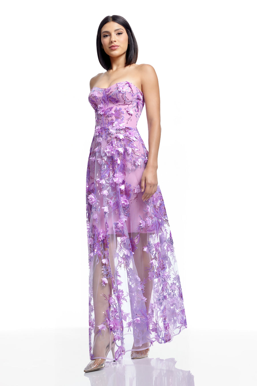 MELISSA DRESS / LILAC MULTI