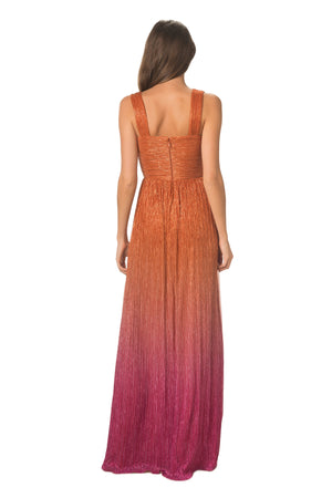 Meredith Dress / ORANGE MULTI