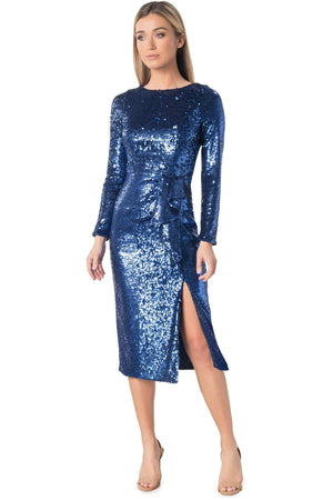 Micah Dress / NAVY MULTI
