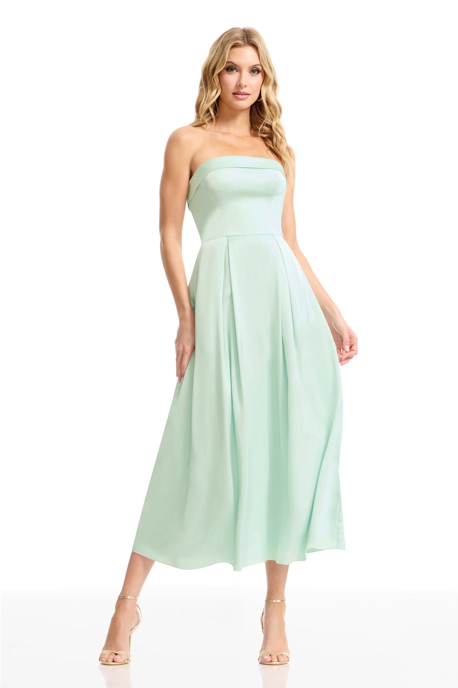 dress the population strapless corset dress Dress the Population Women's Corset Strapless Midi Dress XS