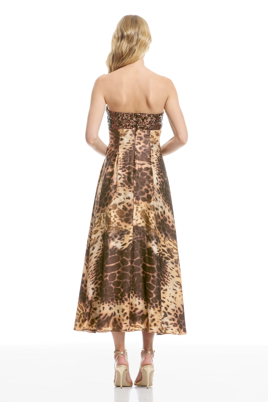 MIRANDA DRESS / ABSTRACT LEOPARD