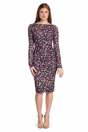 Mona Dress / BLACK MULTI