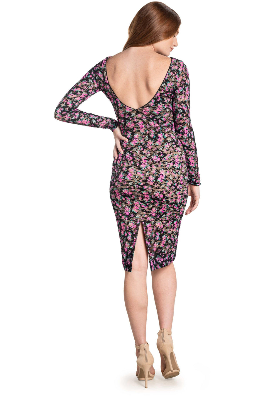 Mona Dress / BLACK MULTI
