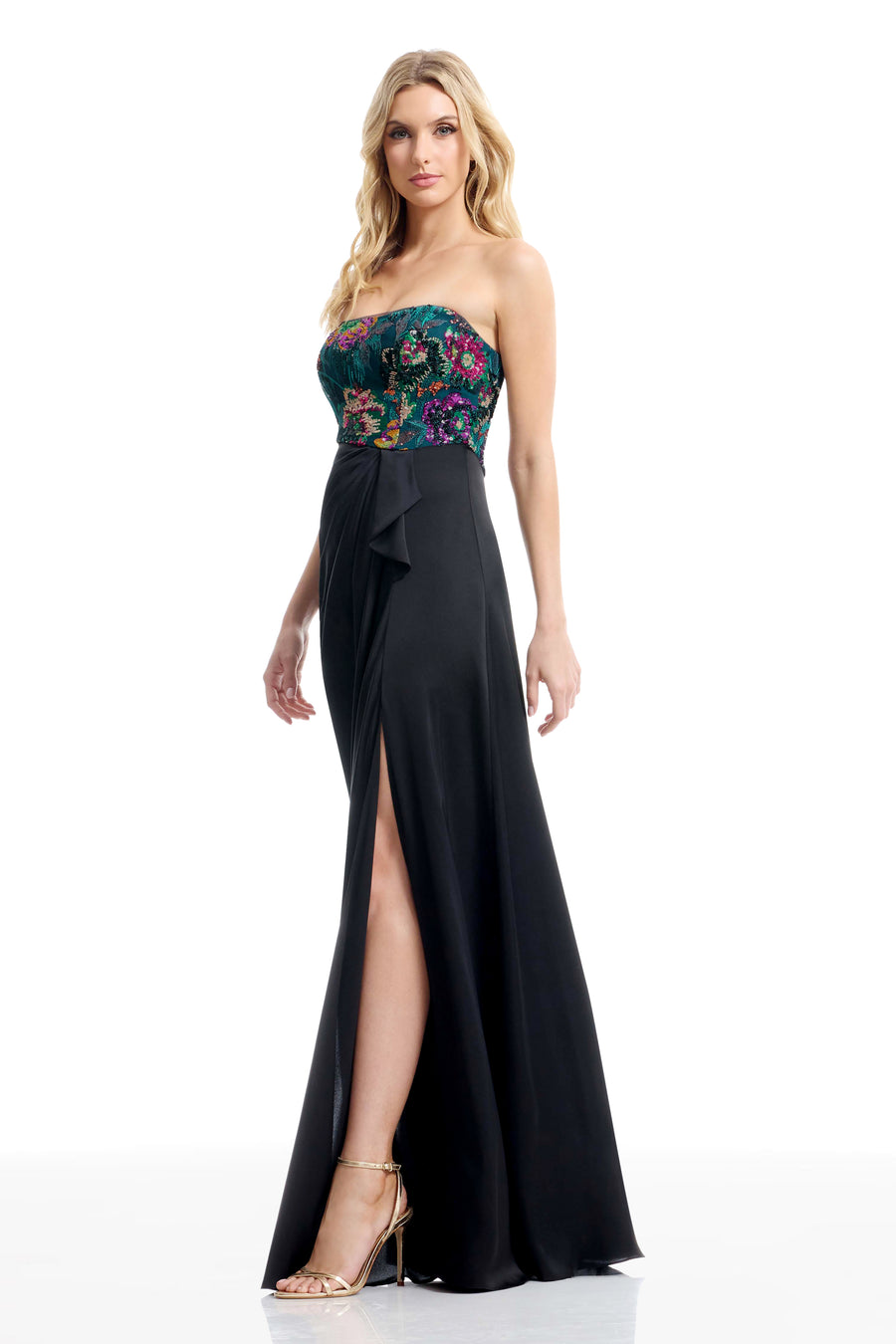 Monette Gown / PEACOCK BLUE M