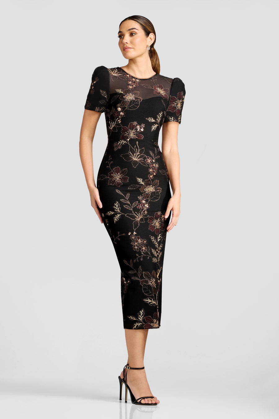 Nanette Dress / BLACK MULTI