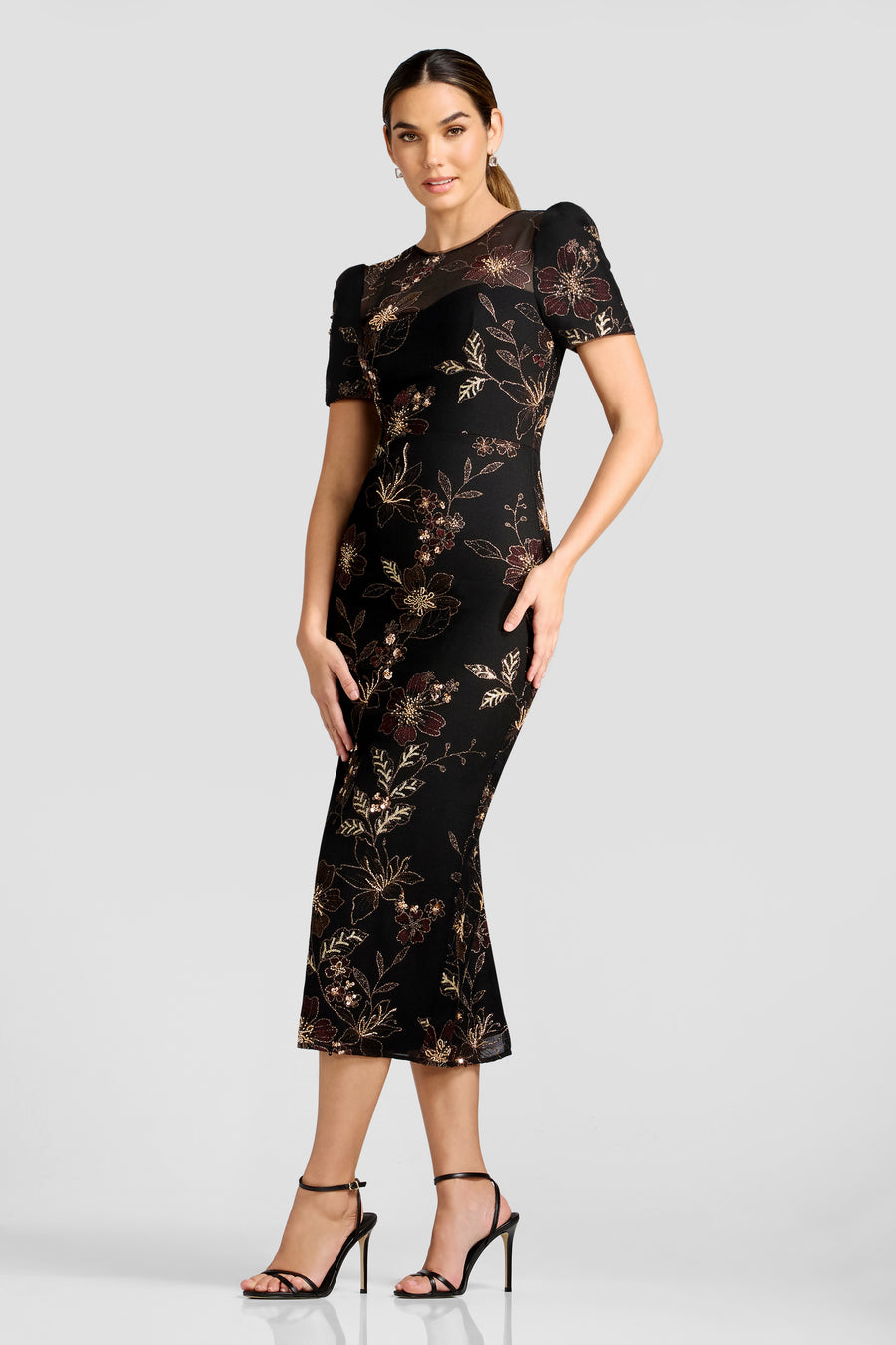 Nanette Dress / BLACK MULTI
