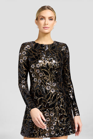 Nara Dress / BLACK MULTI