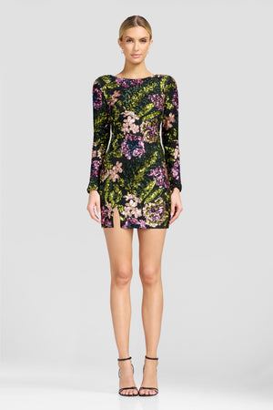 Nathalia Dress / BLACK MULTI