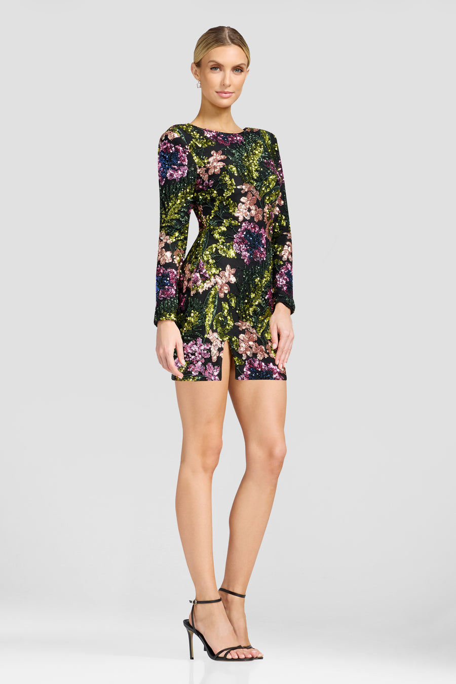 Nathalia Dress / BLACK MULTI