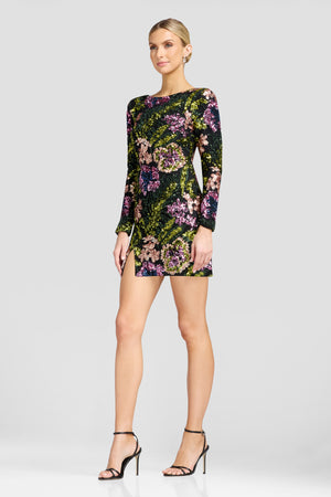 Nathalia Dress / BLACK MULTI