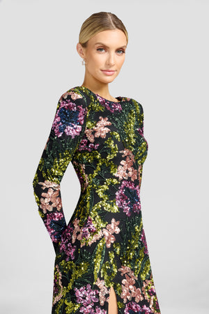 Nathalia Dress / BLACK MULTI