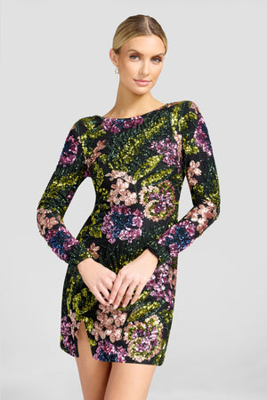 Nathalia Dress / BLACK MULTI