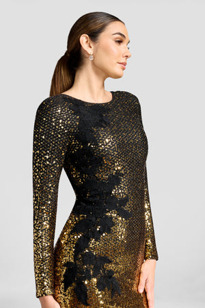 Nathalia Dress / GOLD MULTI