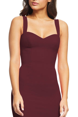Nicole Dress / BURGUNDY