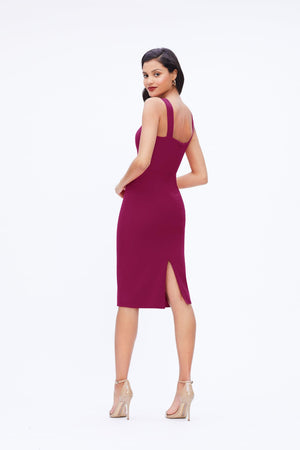 Nicole Dress / DARK MAGENTA