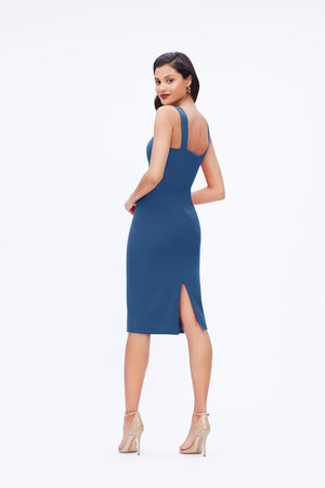 Nicole Dress / PEACOCK BLUE