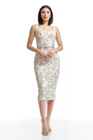 Nicole Dress / Cream Multi