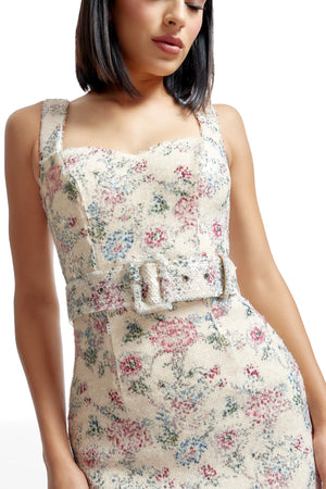 Nicole Dress / Cream Multi