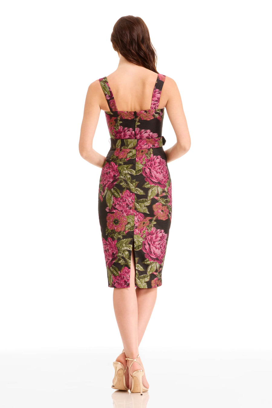 NICOLE DRESS / PINK ROSE MULTI