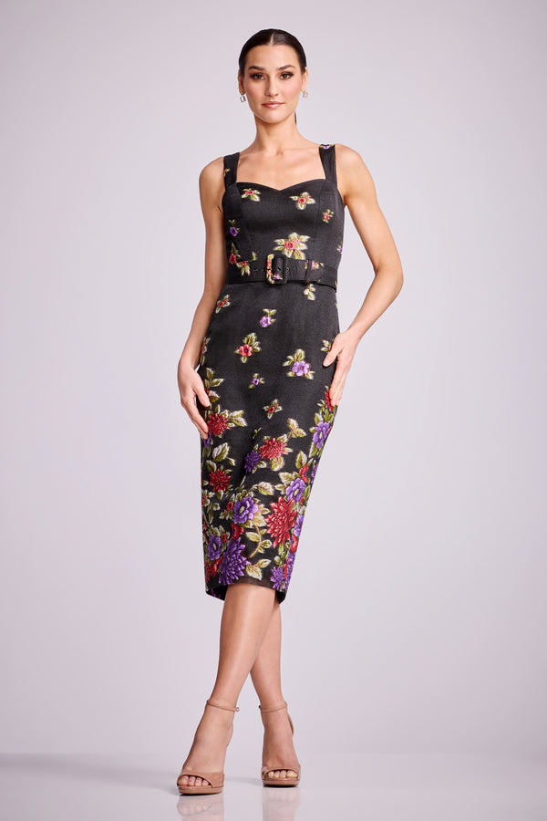 Nicole Dress / BLACK MULTI