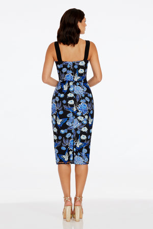 Nicole Dress / COBALT MULTI