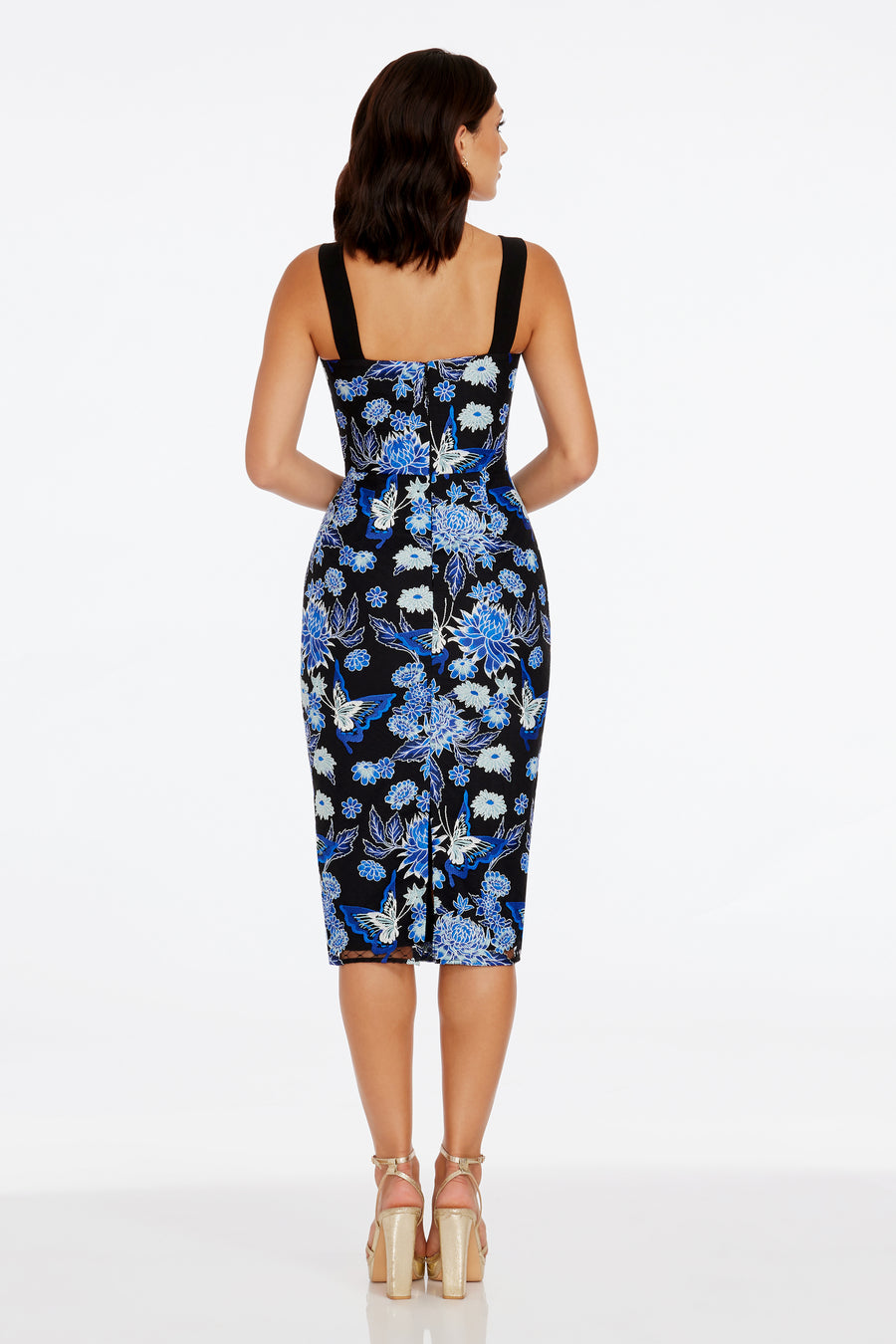Nicole Dress / COBALT MULTI