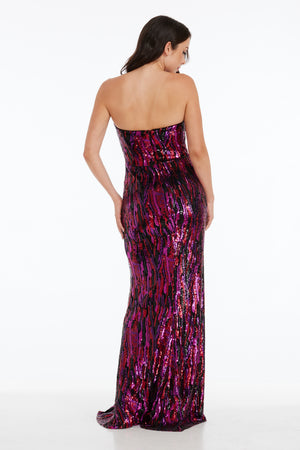 Nikita Dress / FUCHSIA MULTI