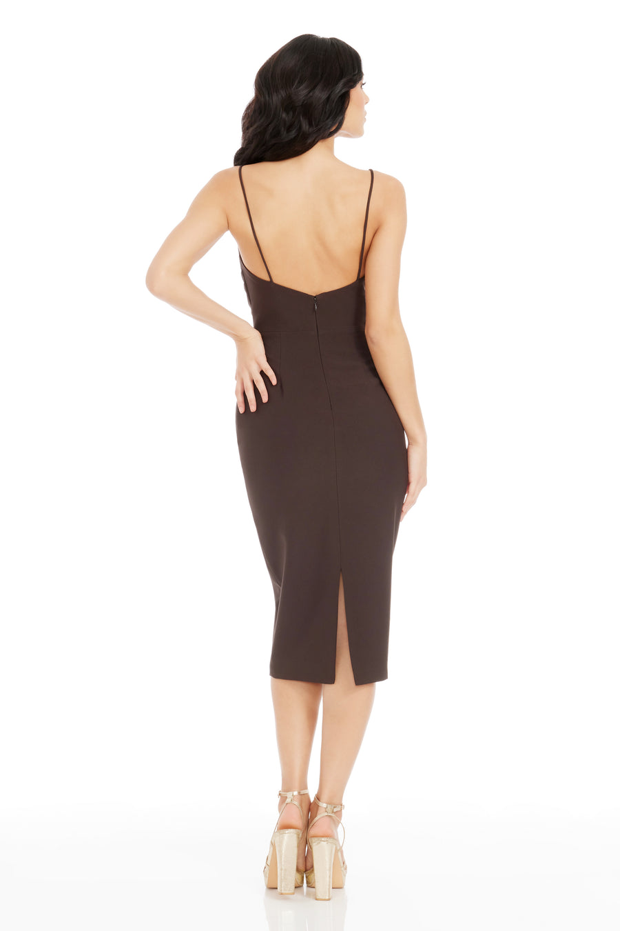 noble cocktail party dress nikki Dress the Population Women's Nikki Midi Dress - Red - Size XL