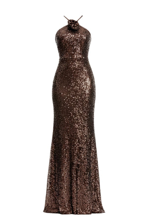 NOEMI GOWN / MOCHA
