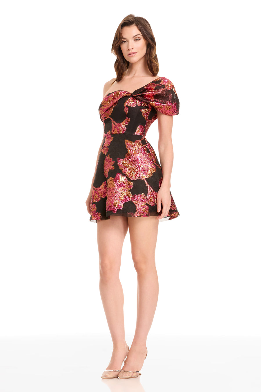 OLIVE DRESS / FUCHSIA MULTI