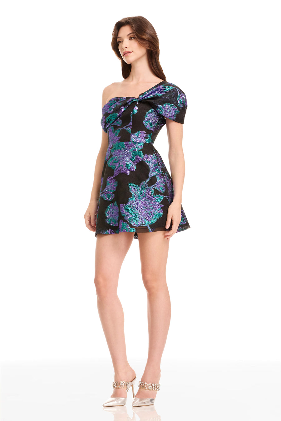 OLIVE DRESS / TURQUOISE MULTI