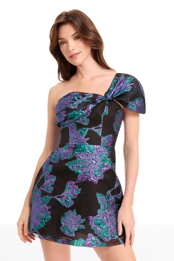 OLIVE DRESS / TURQUOISE MULTI