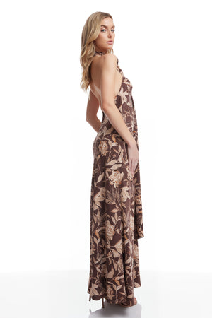 Olivia Dress / MOCHA MULTI