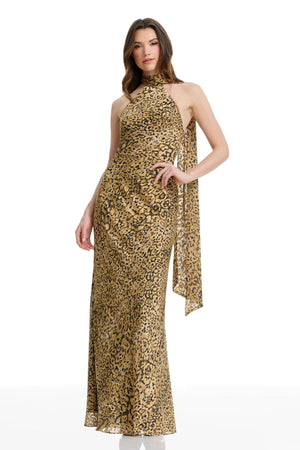 OLIVIA DRESS / LEOPARD MULTI