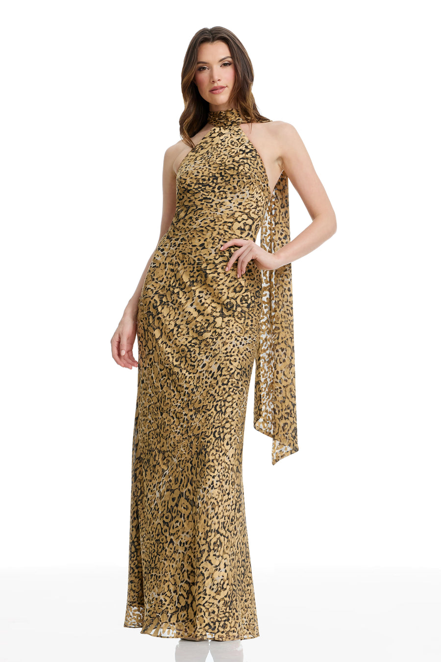 OLIVIA DRESS / LEOPARD MULTI