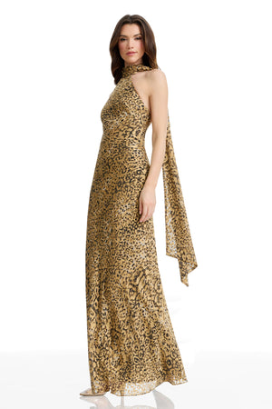 OLIVIA DRESS / LEOPARD MULTI