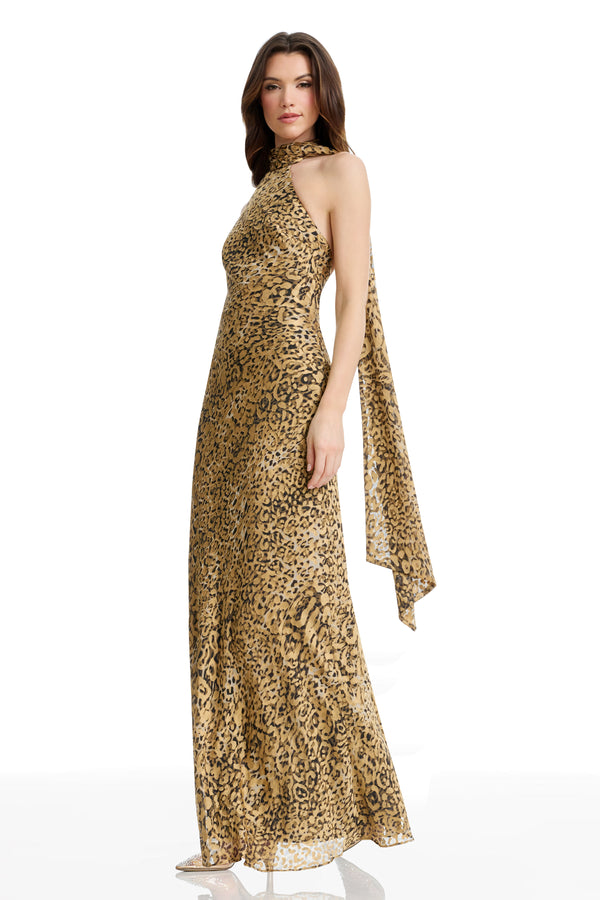 OLIVIA DRESS / LEOPARD MULTI