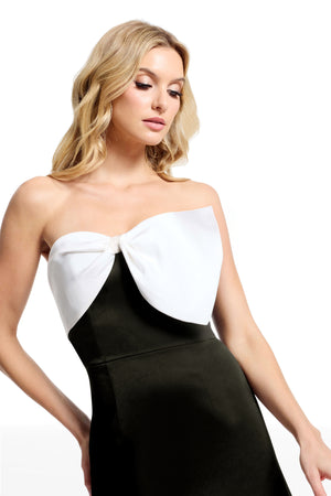 OLLIE DRESS / BLACK-OFF WHITE